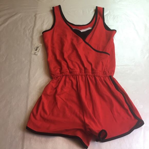 Flirtitude Active Romper Red Gray X-Small - Picture 6 of 12